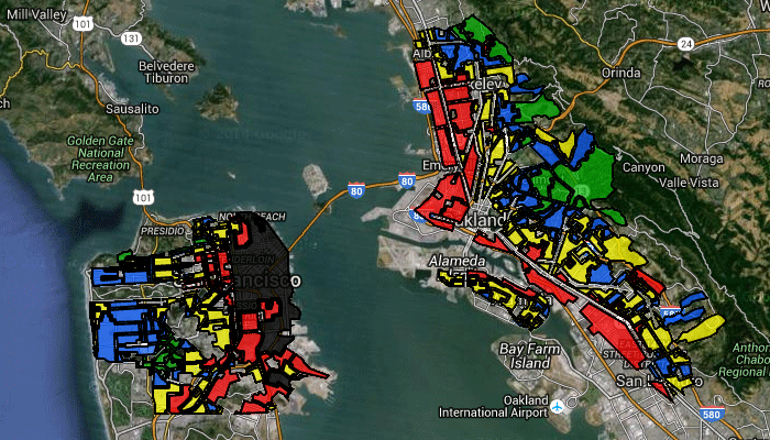 Redlining California - Bay Area